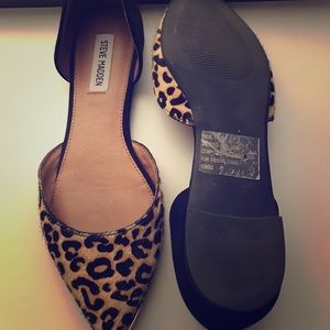 Leopard print flats